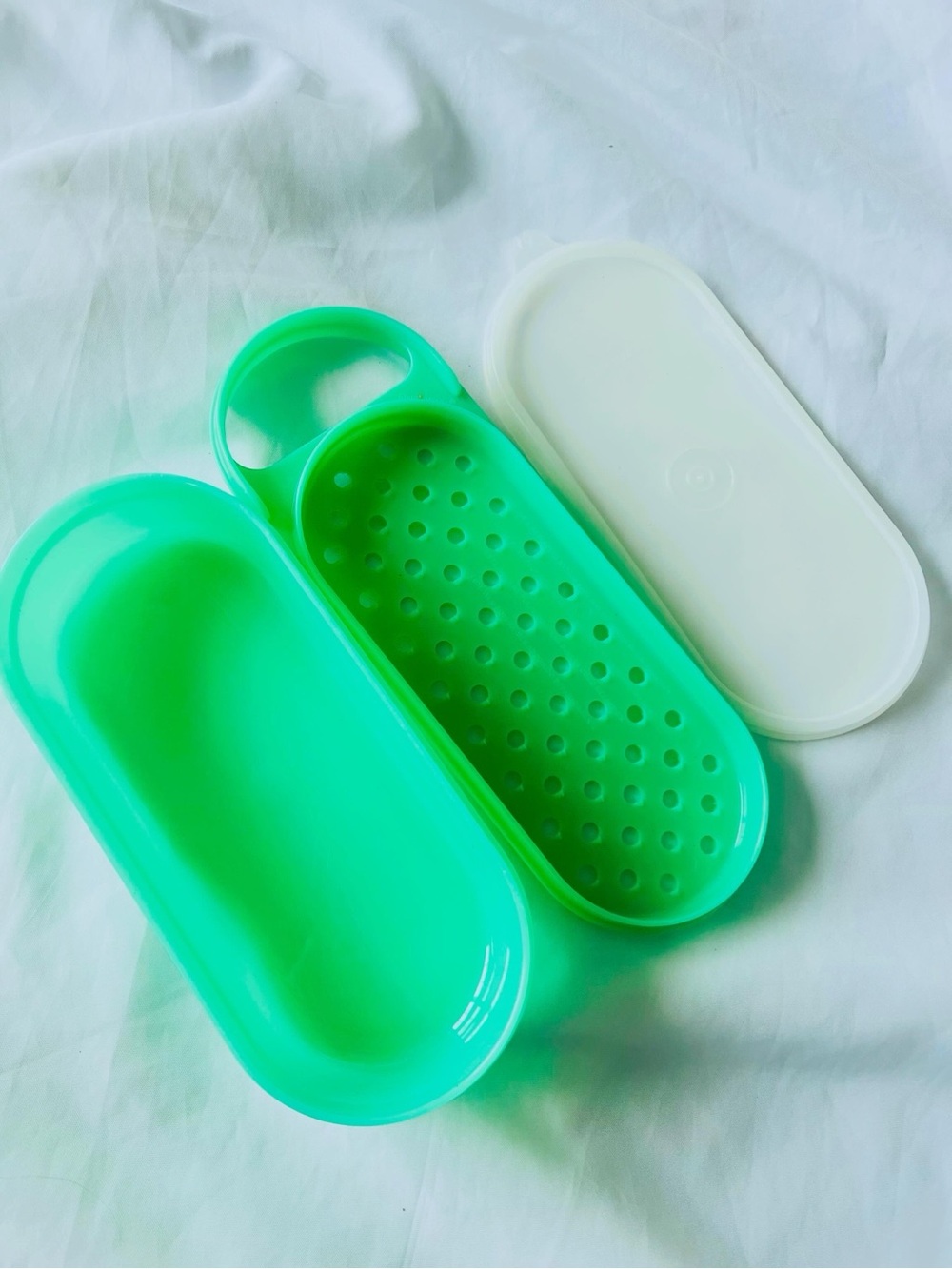 Vintage 80s 3 pc Tupperware Cheese Grater Storage Take Out